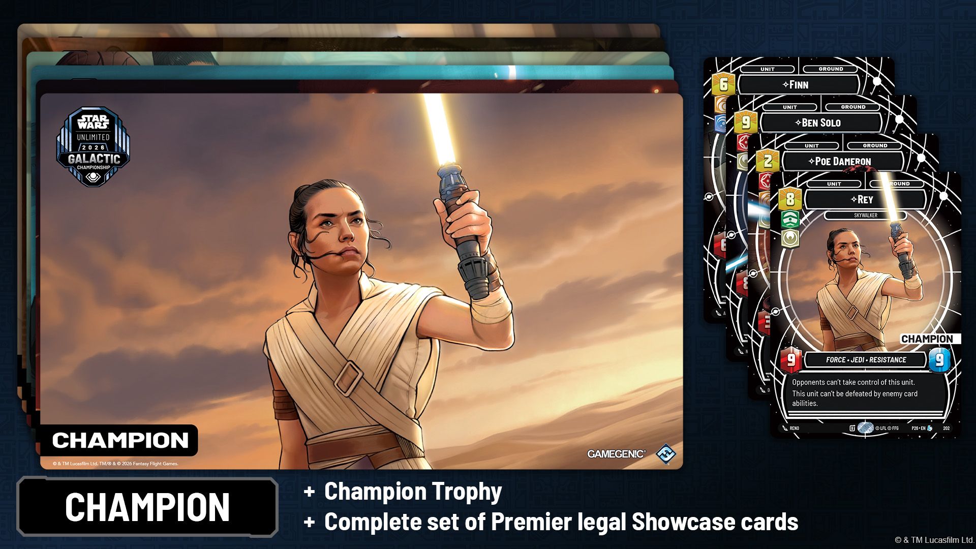 STARWARS TRILOGY /EP-1 カップFG 6体✴︎未開封 Star Wars: Unlimited Galactic Championship 2026 reveals full prize