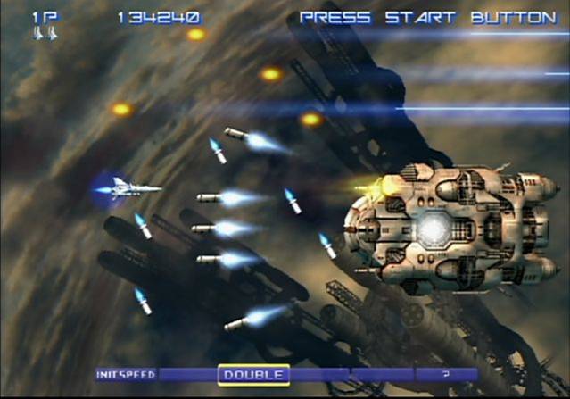 Gradius 5 screenshot featuring the Vic Viper