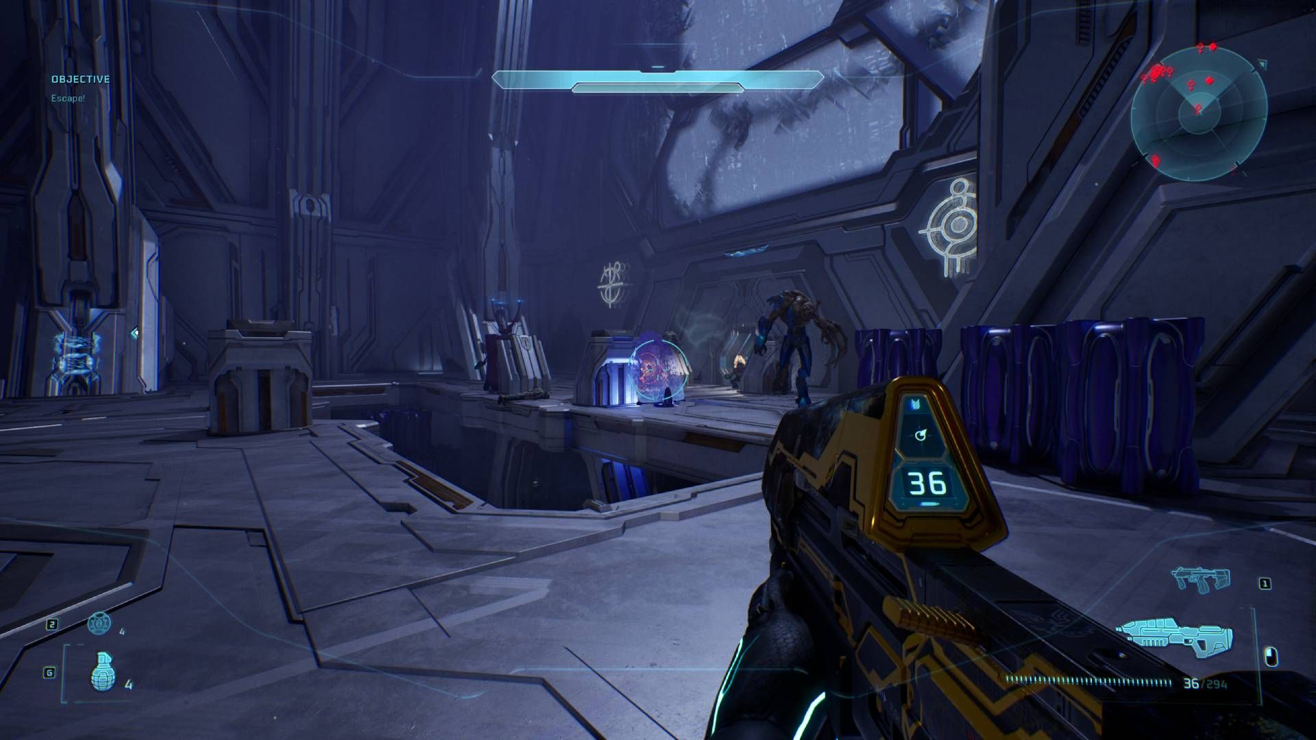  Campaign Evolved looking at the doorway to the Tangent II terminal.