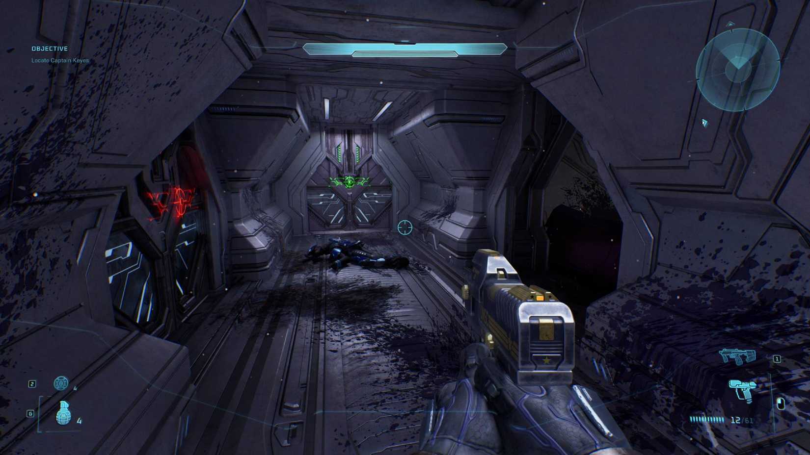 The player in Halo: Campaign Evolved looking at a dead elite.