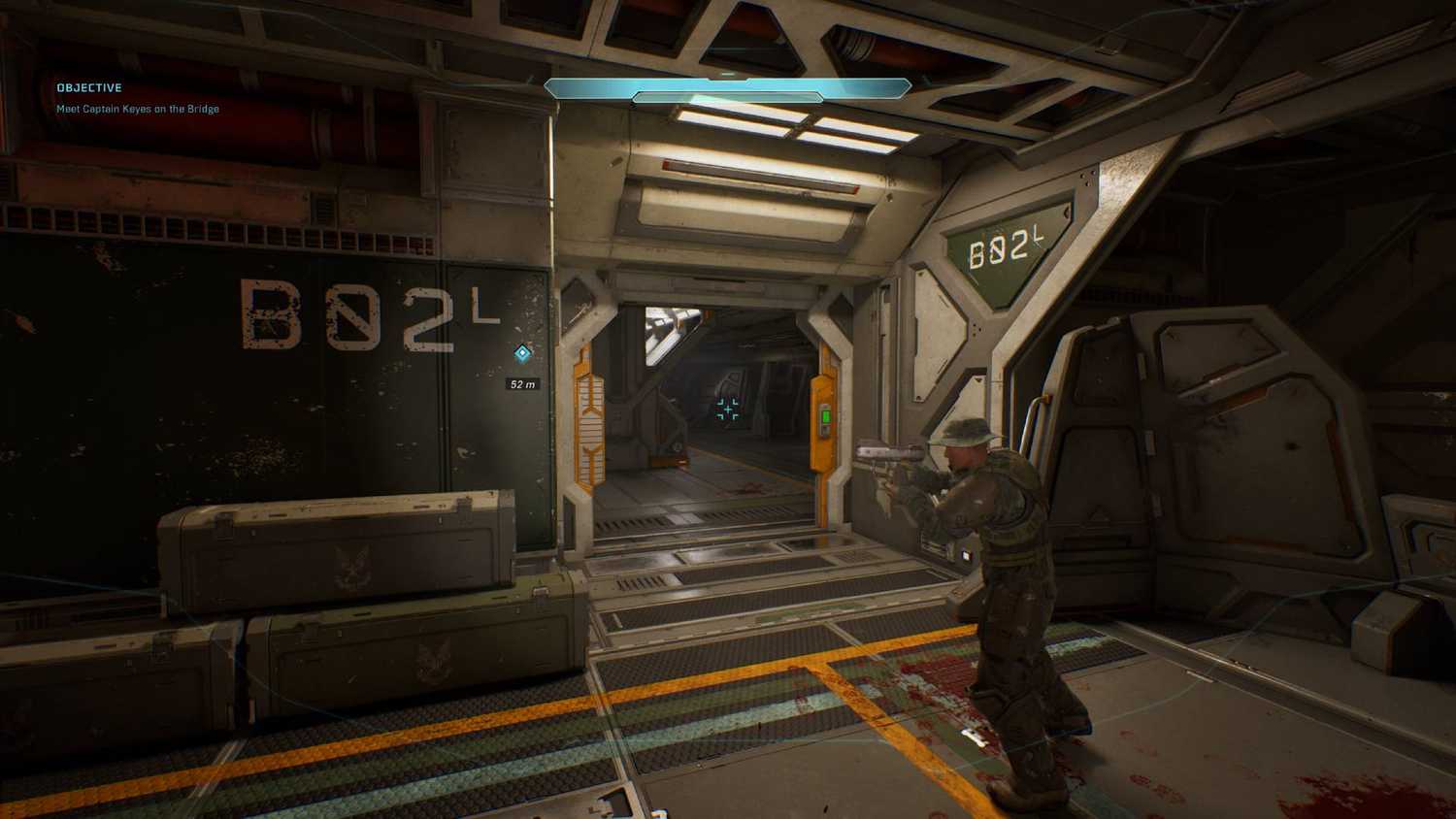 The room marked B02 which houses the Magnified skull in Halo: Campaign Evolved.