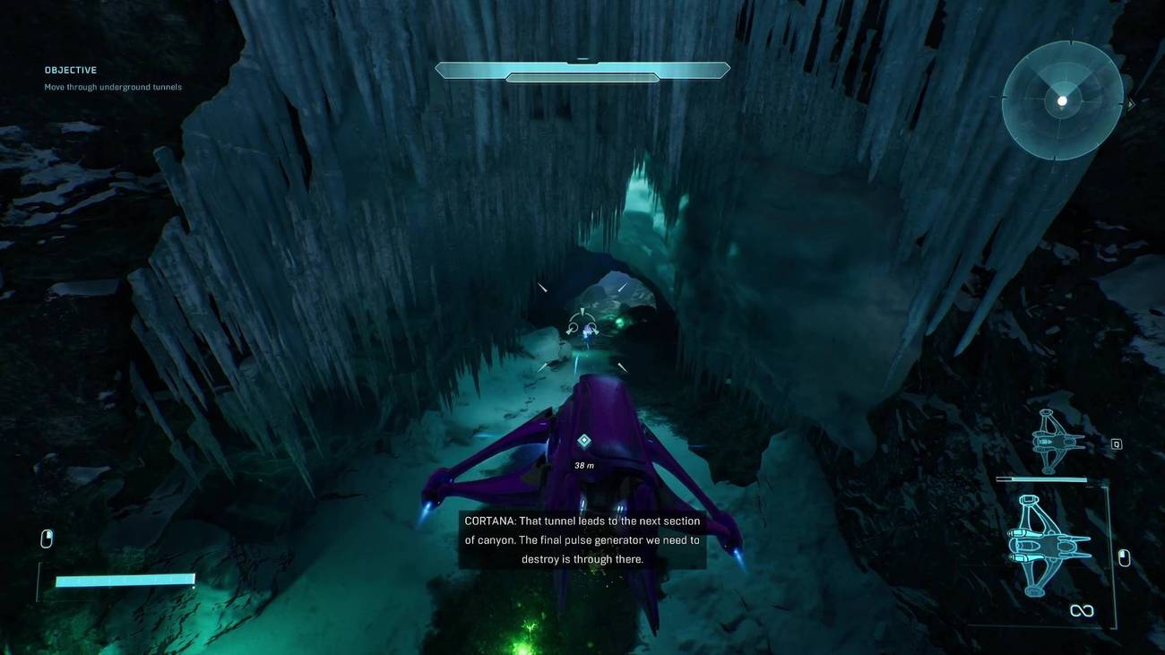 The player flying a banshee in Halo: Campaign Evolved.