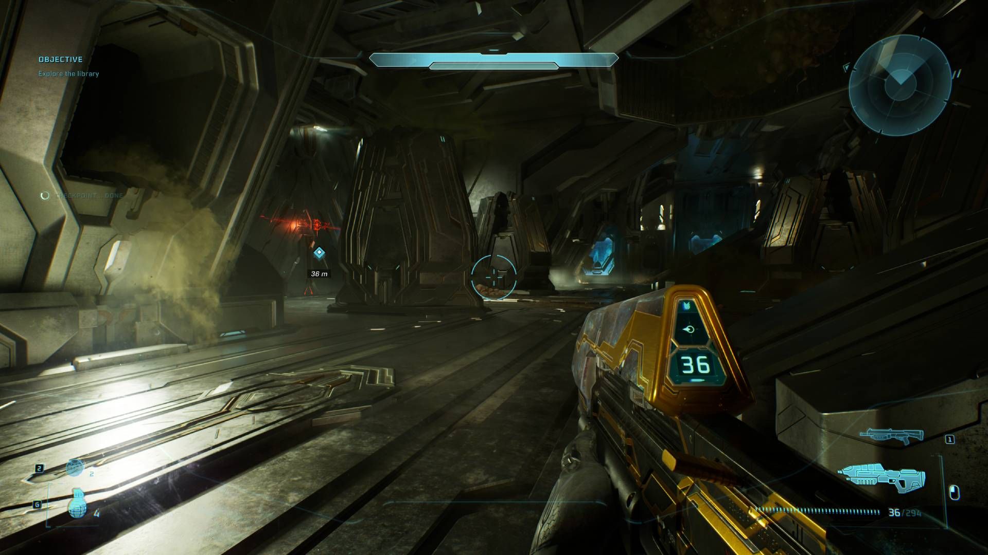  Campaign Evolved looking at the door they need to defend.