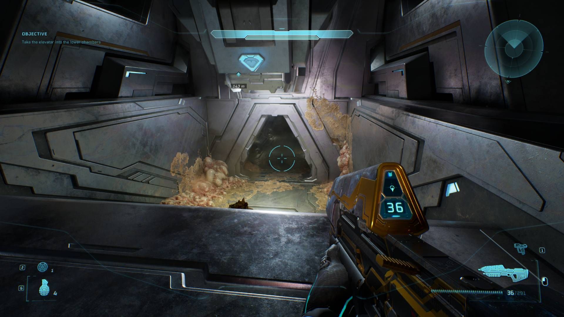  Campaign Evolved wielding an assault rifle.