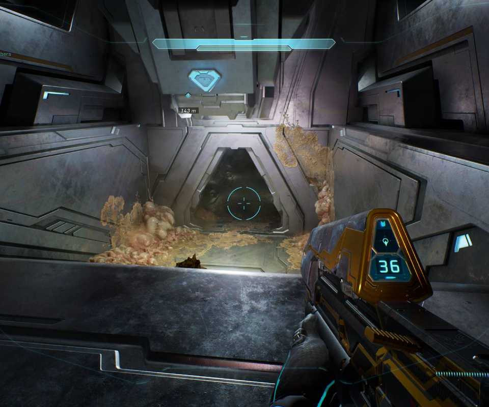 Campaign Evolved wielding an assault rifle.