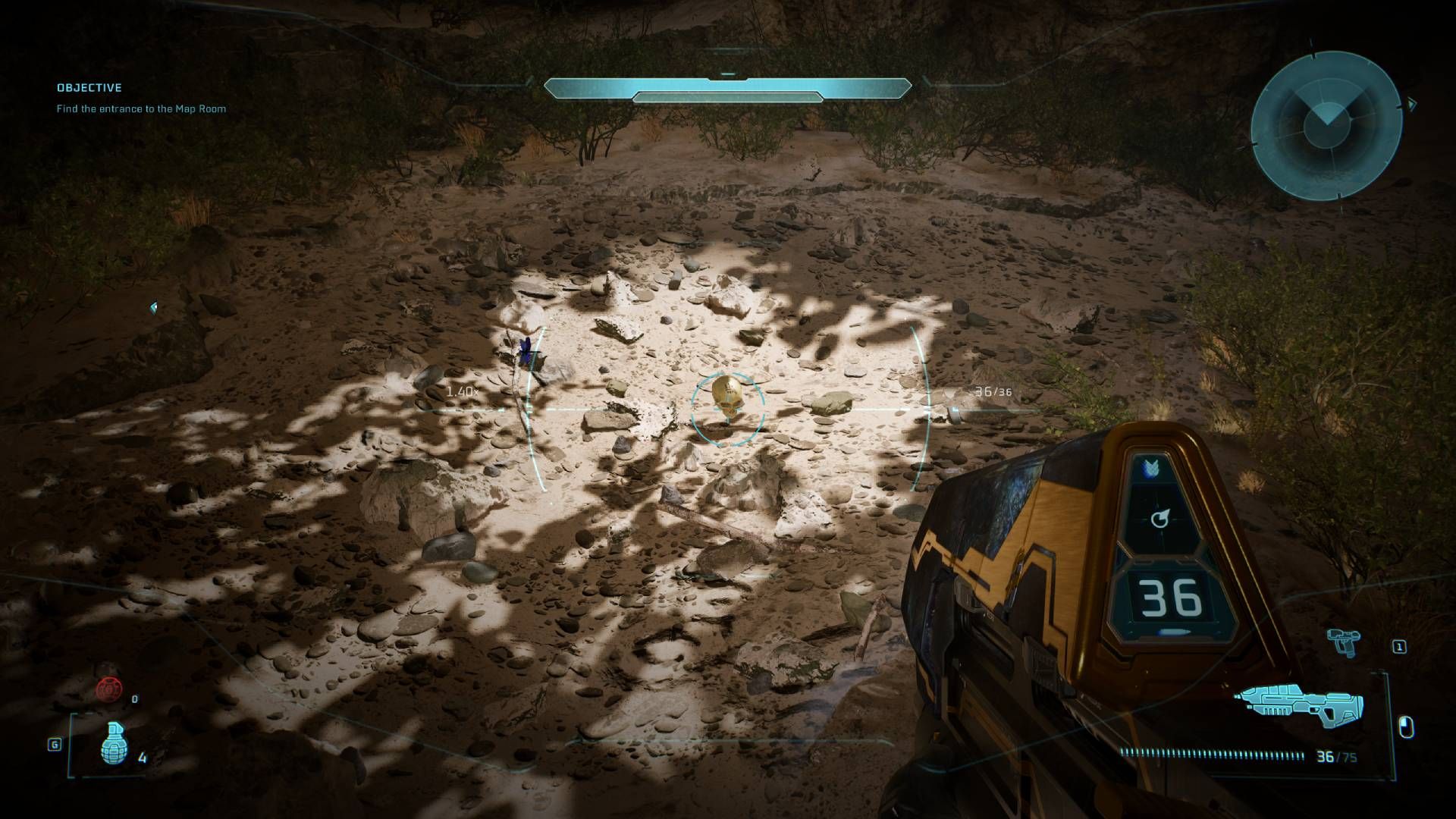 The Bandana skull location in Halo Campaign Evolved.