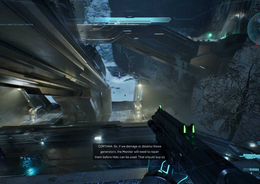 Campaign Evolved looking down at the banshee in the distance.