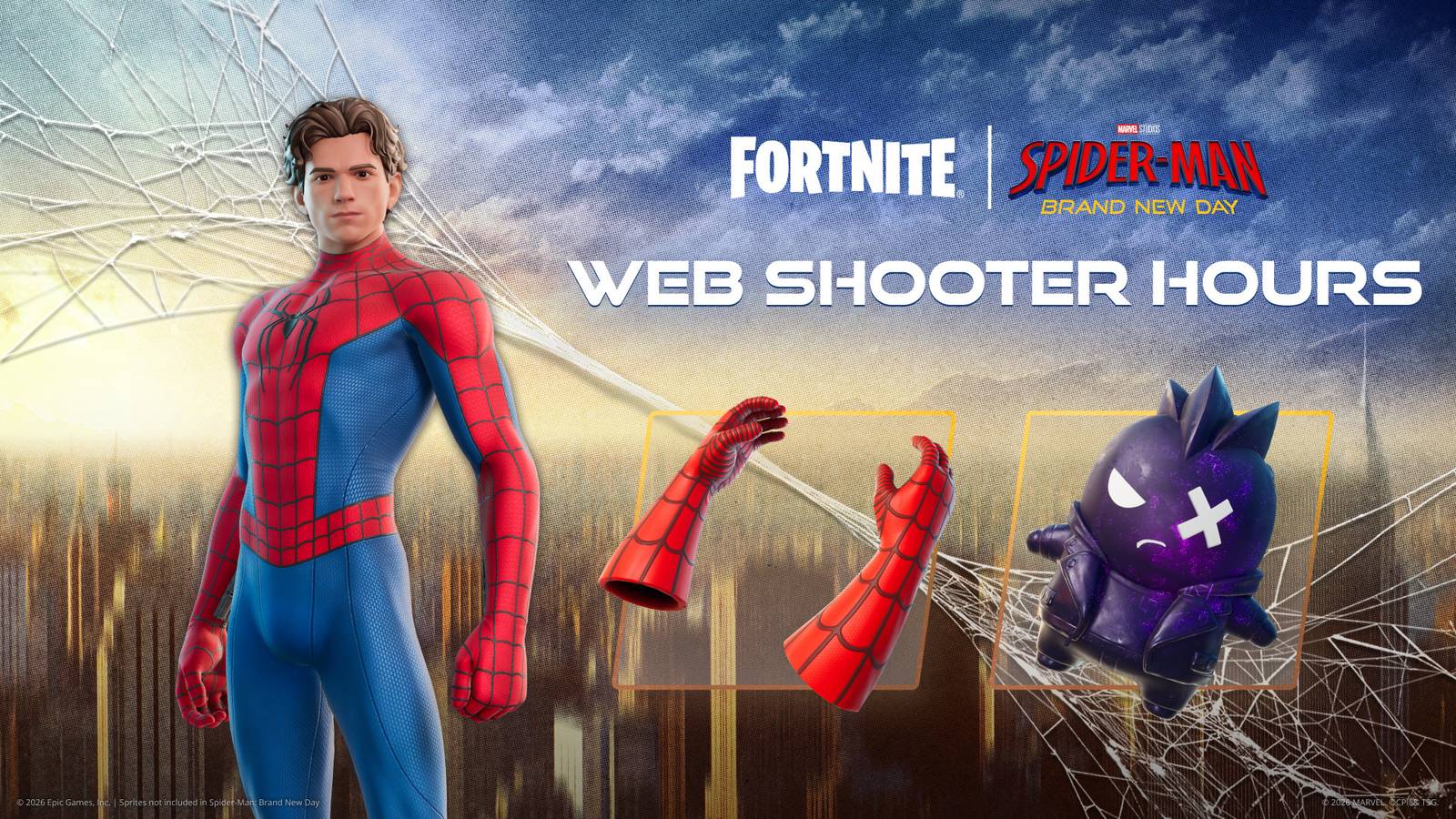 When are Web Shooter hours in Fortnite Chapter 7 Season 3?