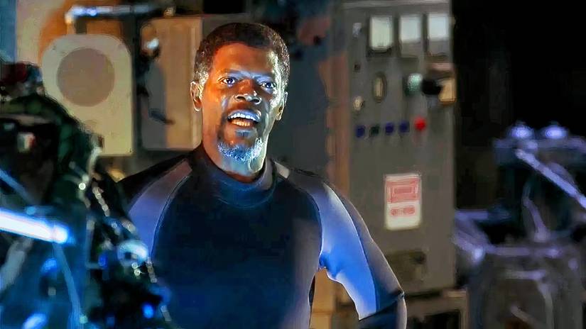 Samuel L Jackson in Deep Blue Sea