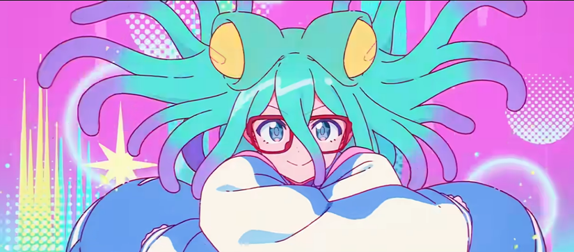 A shot from the trailer of Grotesqqque showing the protagonist of the movie Aelines
