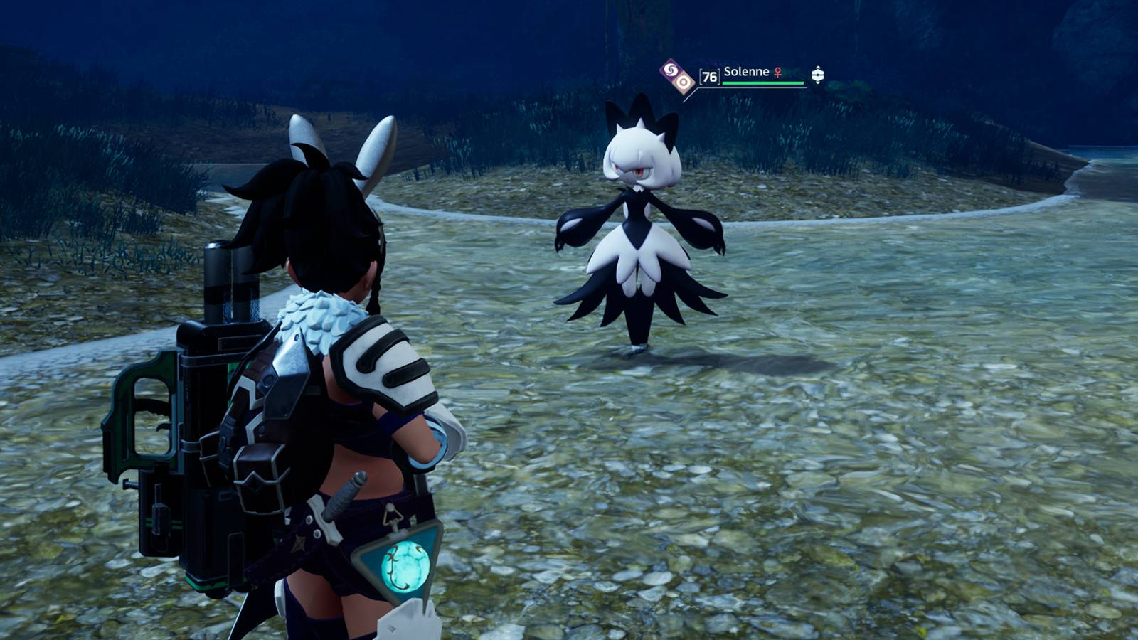 Solenne in the wild in Palworld