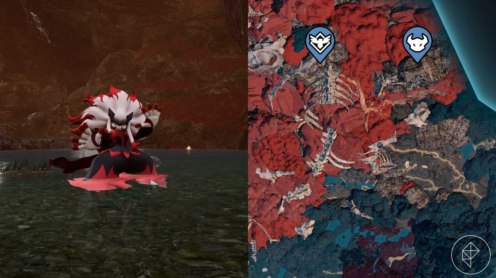 Where to find Renjishi in Palworld, in a cave in the World Tree.