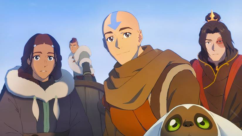 katara-sokka-aang-momo-and-zuko-riding-on-appa-in-avatar-aang-the-last-airbender