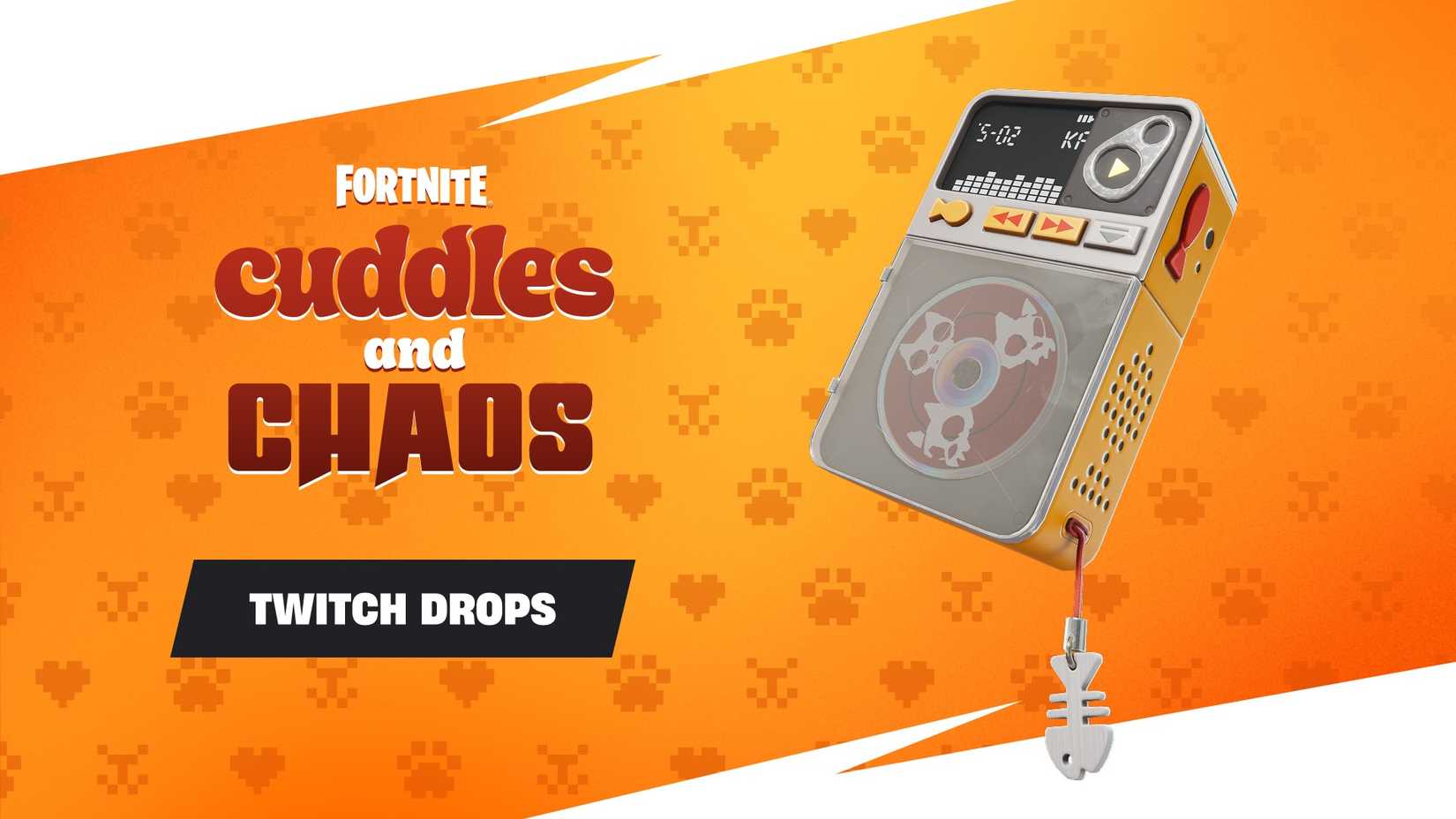 promotional image displaying the KATS turntable back bling and promoting Twitch drop event