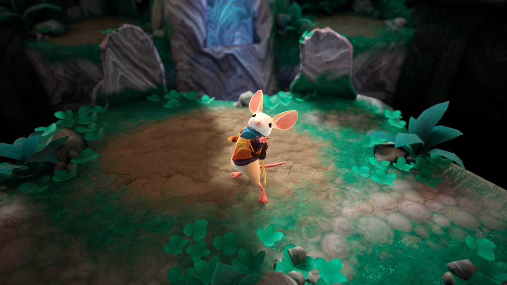 Moss The Forgotten Relic Quill sticking out her hand (paw?) for a high five