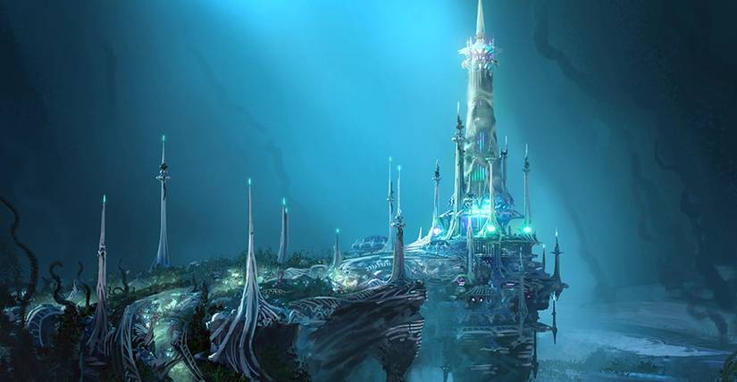 Nauctis underwater concept art by Leon Tukker
