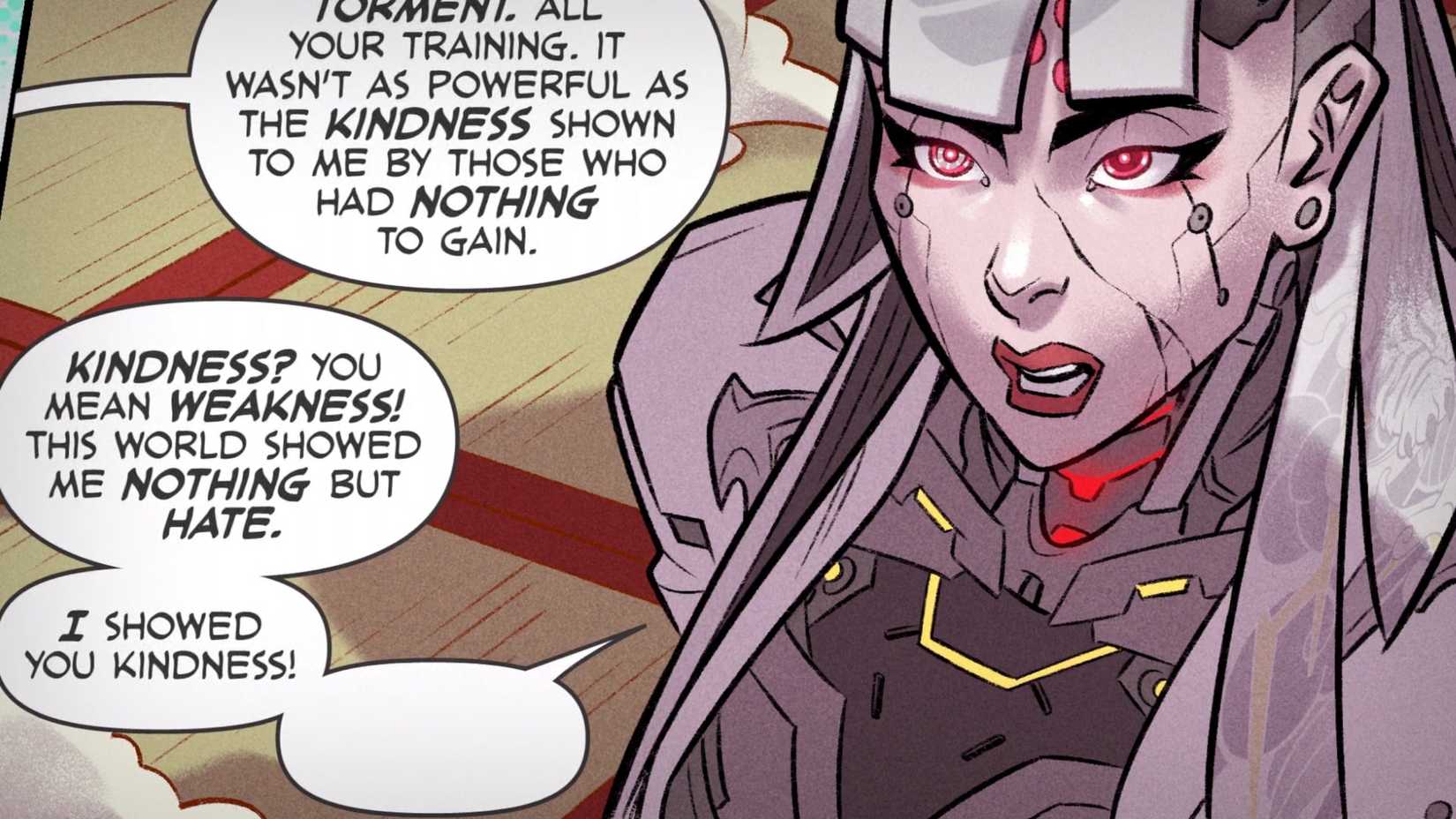Shion telling Mizuki he owes her everything in Overwatch