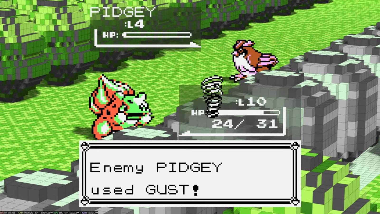 Pokémon Red & Blue mod transforms the RPG into a sick 3D voxel game