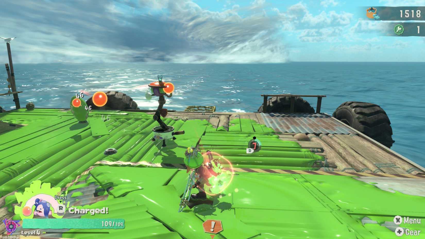 A Shot Pot in Splatoon Raiders