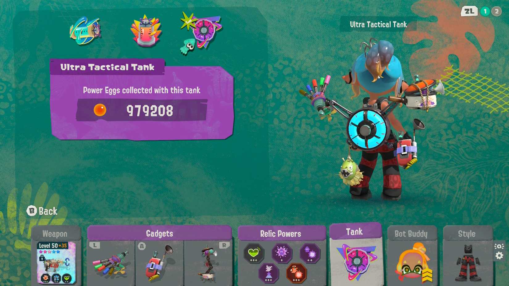 A Tactical Tank appears in Splatoon Raiders.