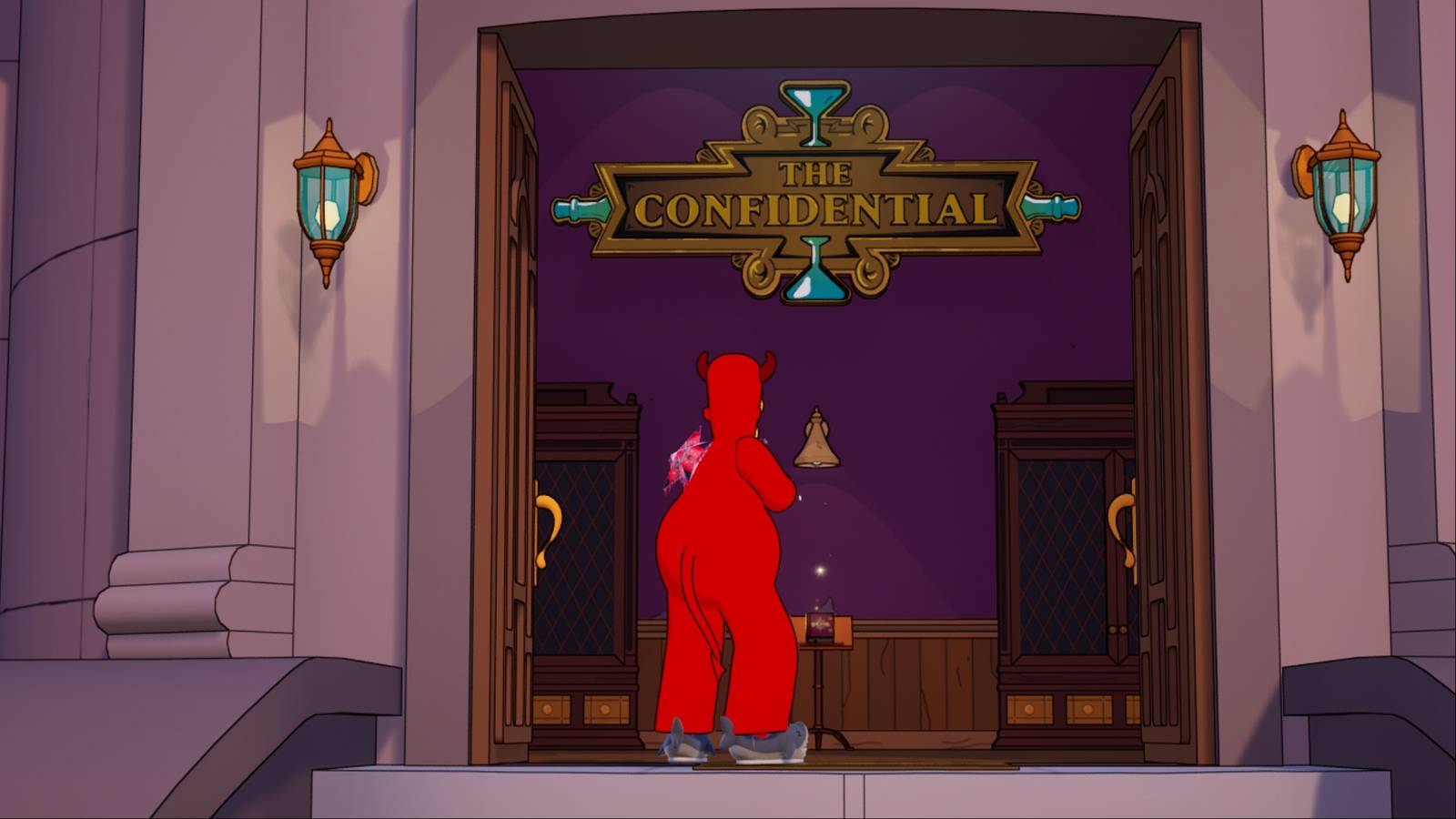homer simpsons visits the confidential in fortnite