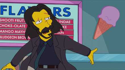 John Wick in The Simpsons
