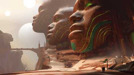 Magic Zhalfir set art by Jose Vega