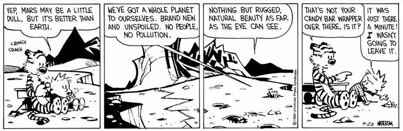 Calvin and Hobbes mars