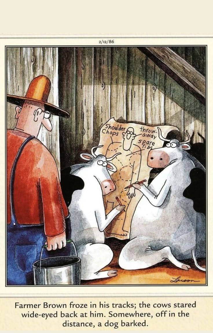 The Far Side Cows plotting