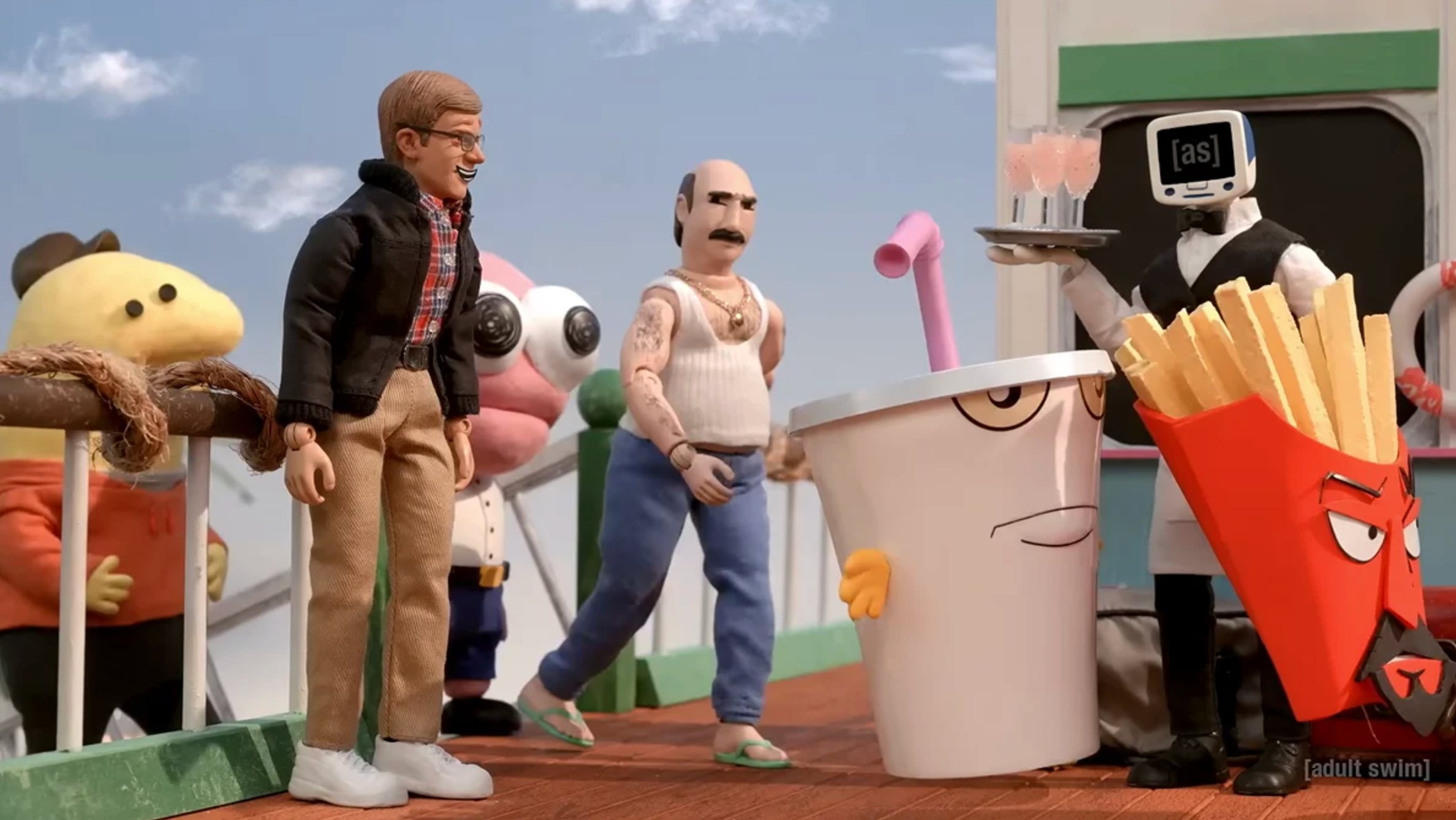 Robot Chicken detona IA generativa em especial de 25 anos do Adult Swim