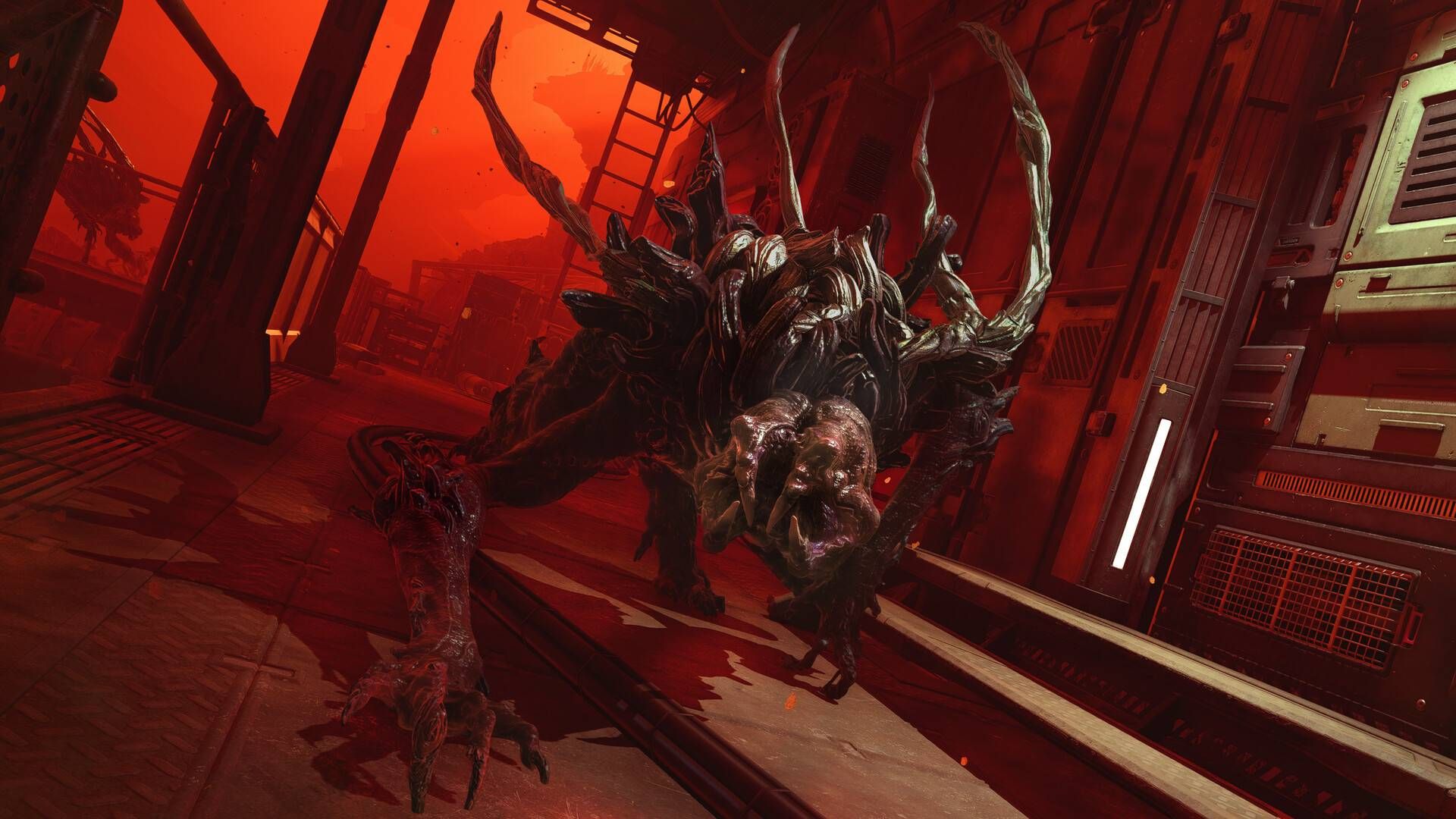 A huge alien in Alien Deathstorm.