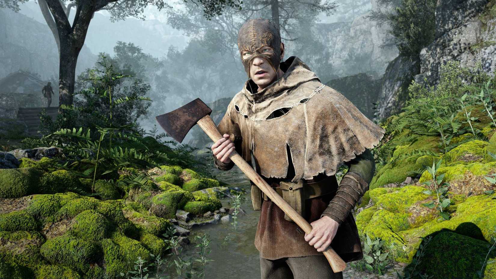 A druid with an axe in Atomfall.