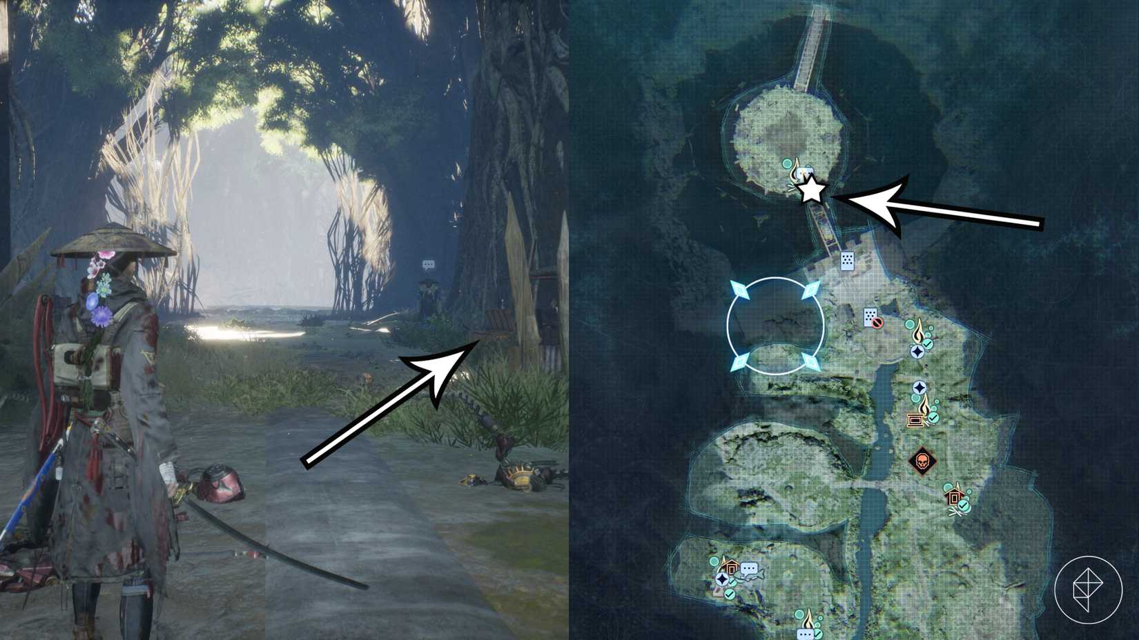 The Floral Wraps armor location in Beast of Reincarnation.