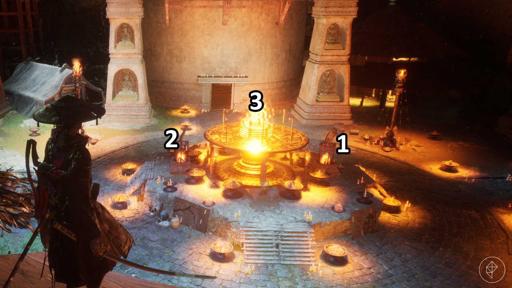 The fire puzzle solution in Beast of Reincarnation.