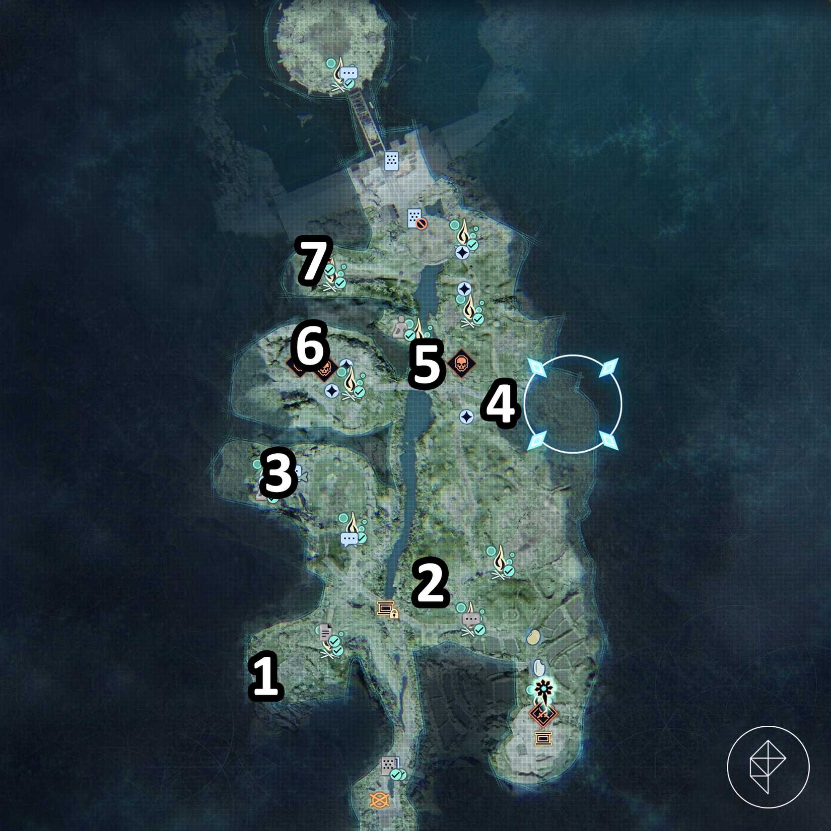 The dragon vein shrine locations in The Great Wall Terraces in Beast of Reincarnation.