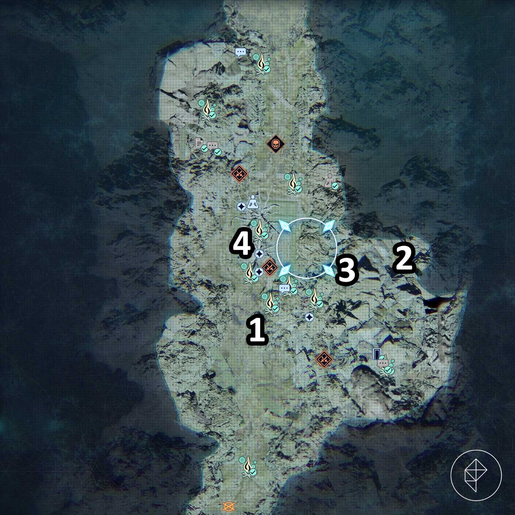The Pilgrim's Zone dragon vein shrine locations in Beast of Reincarnation.