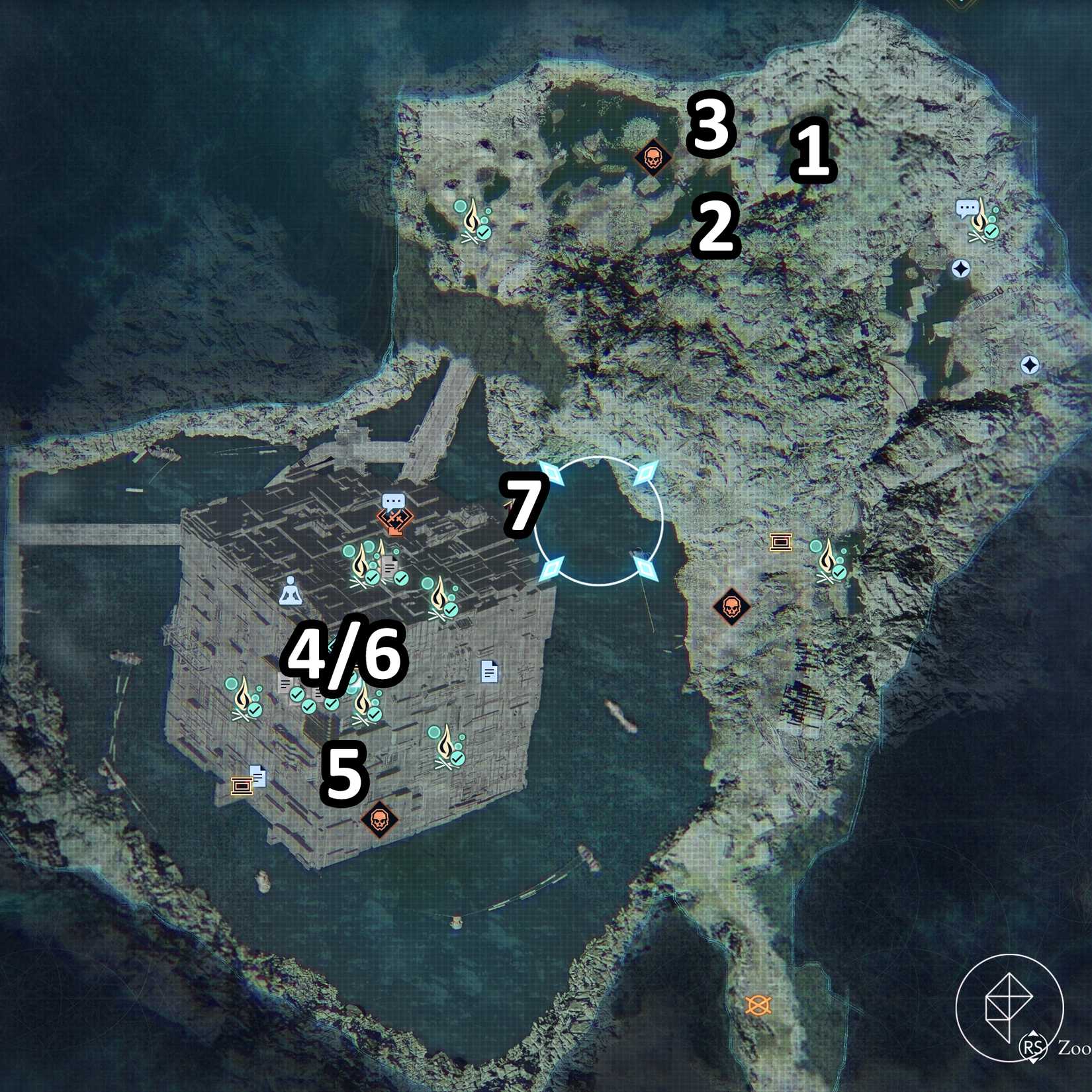The dragon vein shrine locations in Matsukawa Zone in Beast of Reincarnation.