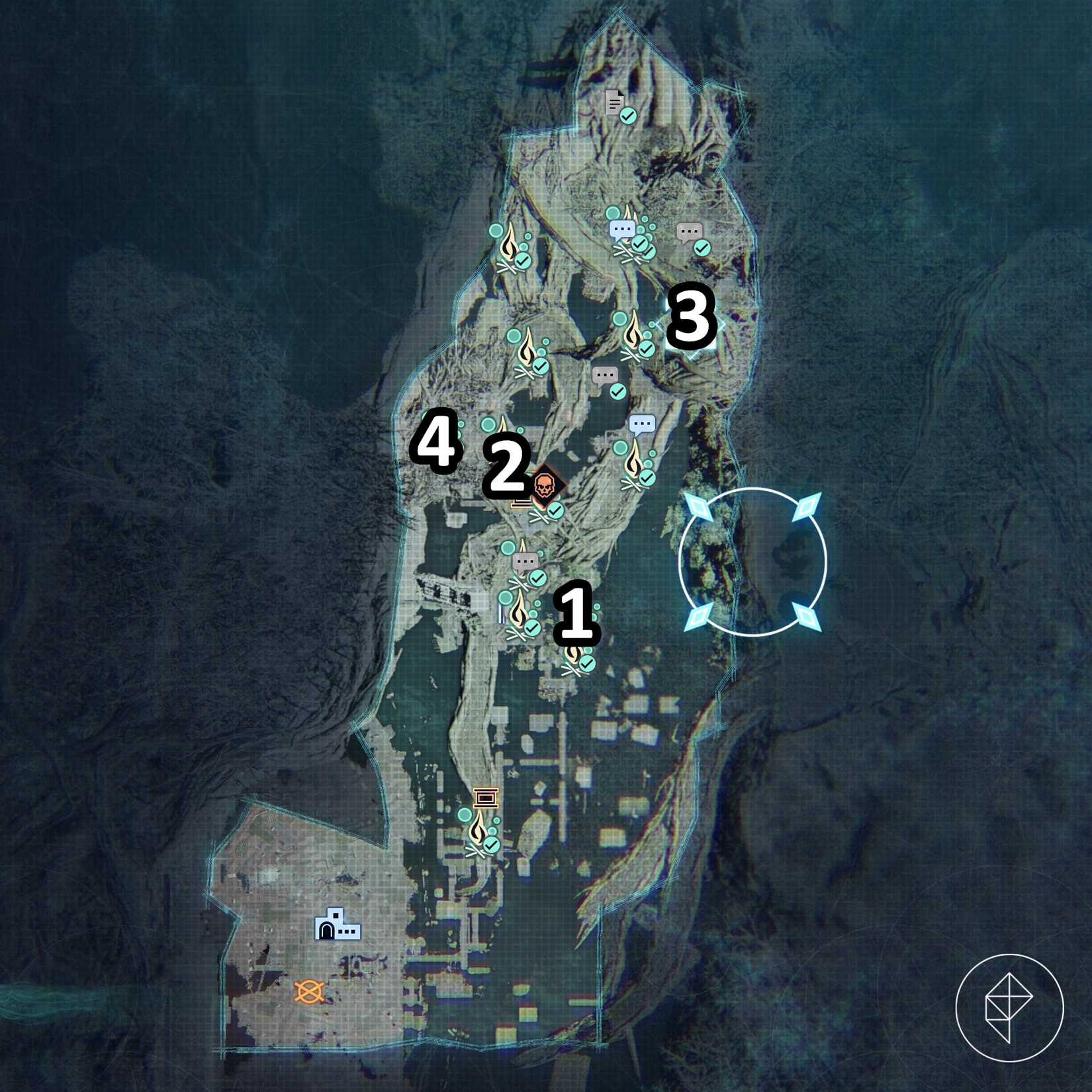All Beast of Reincarnation shrines in the Giant Tree Zone.