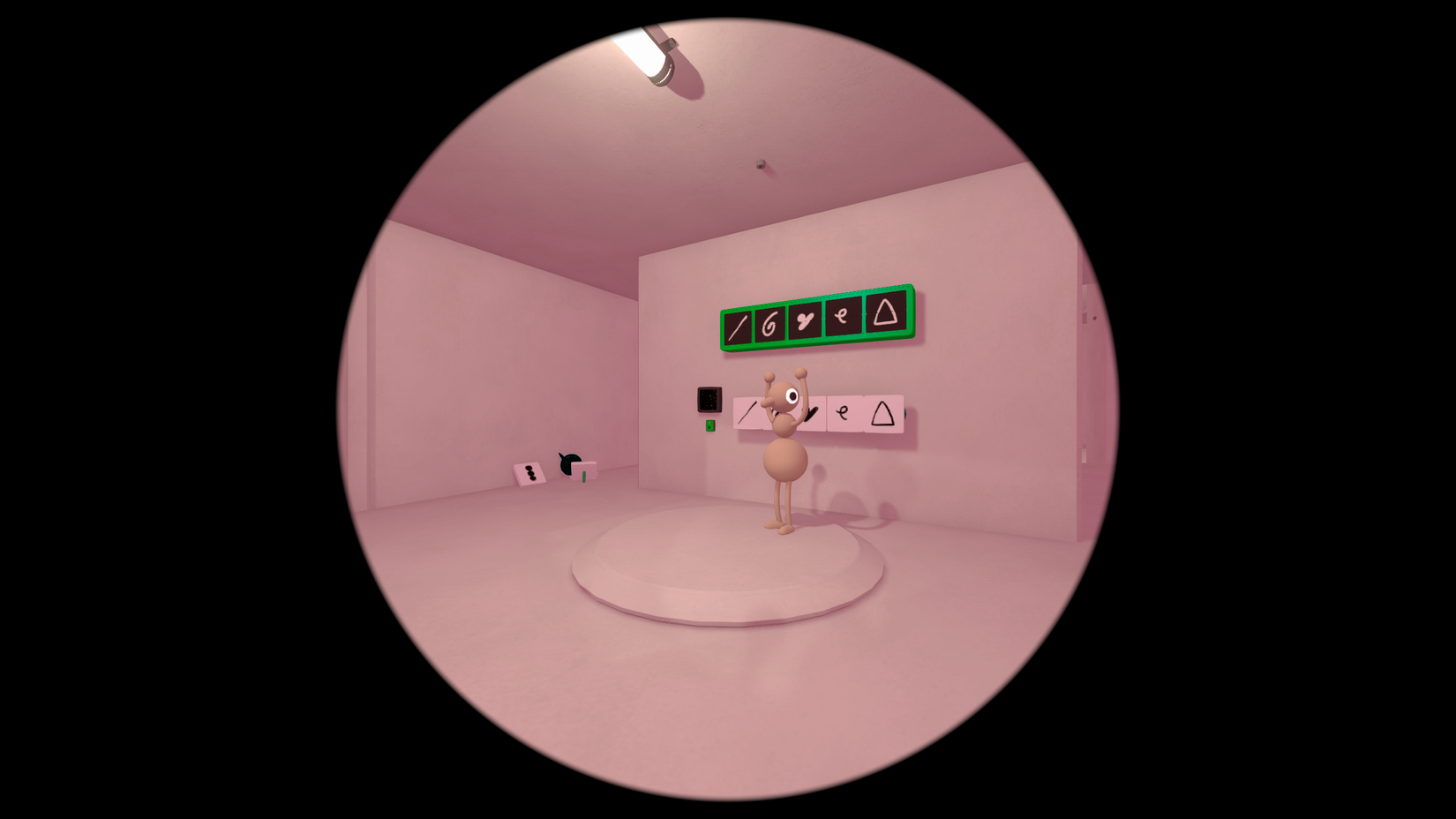 A character appears in a final room in Big Walk.