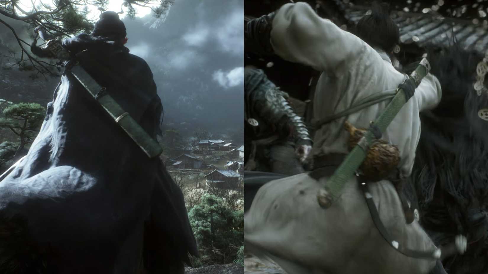 Zhong Kui's and tghe protagonist's swords in Black Myth Zhong Kui.