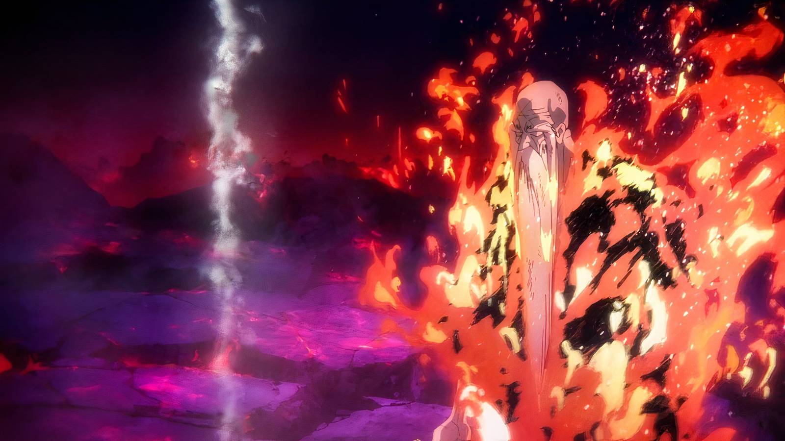 bleach flaming grandpa
