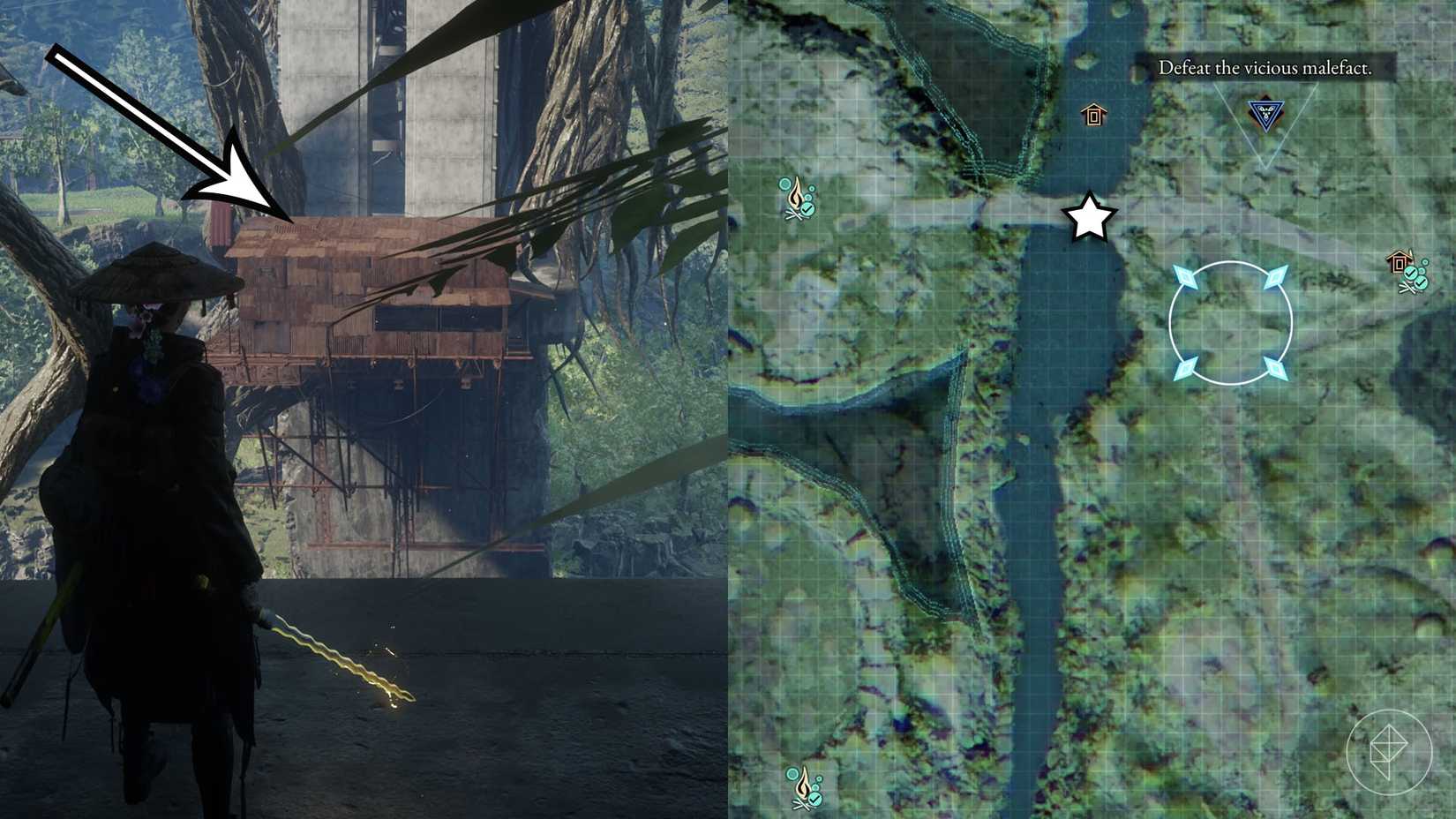Inside a strongbox located in front of a statue in the arena where you fight the Nishi for the second time