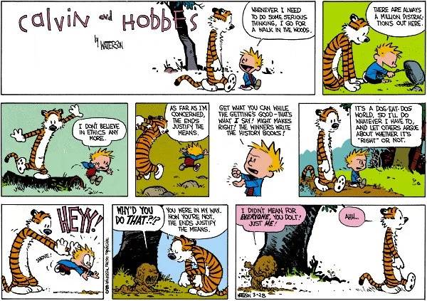 Calvin and Hobbes ends means