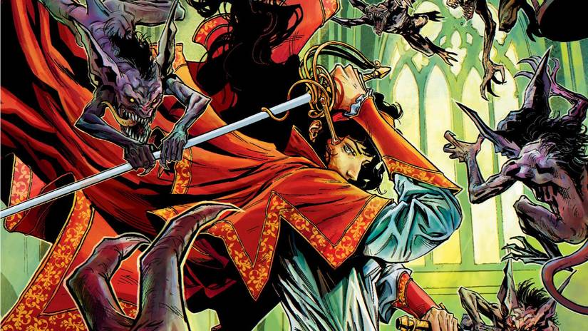 Ezmerelda d'Avenir fights gremlins in Dungeons & Dragons: Ravenloft