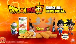 Chicken nuggets, french fries, Goku, Vegeta, and Piccolo.