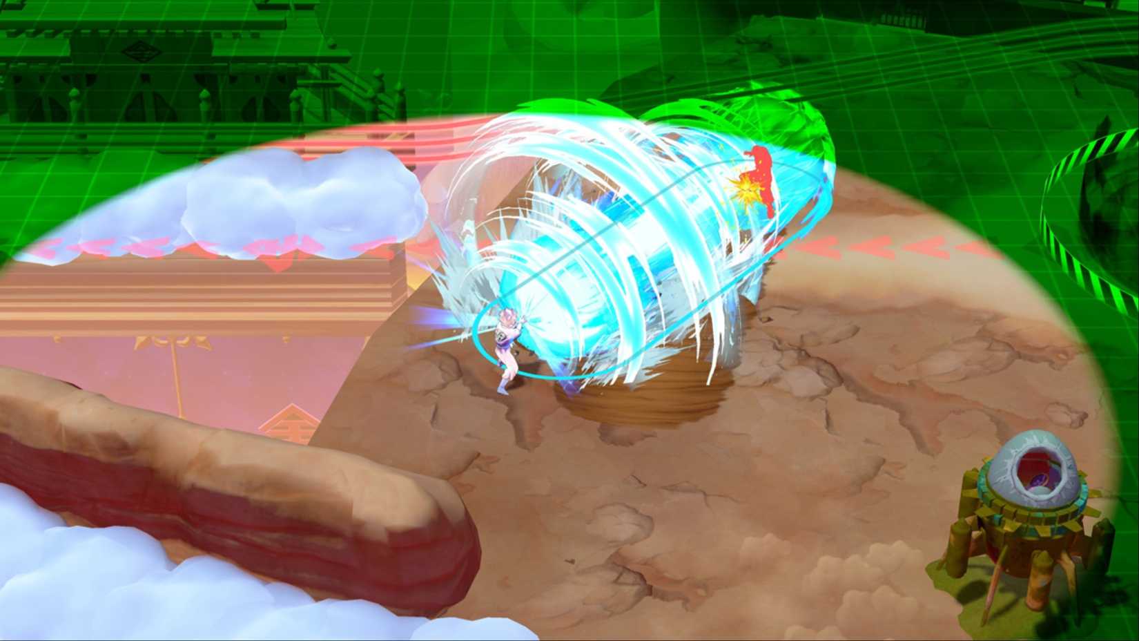 dragon ball characters in a fight in gekishin squadra