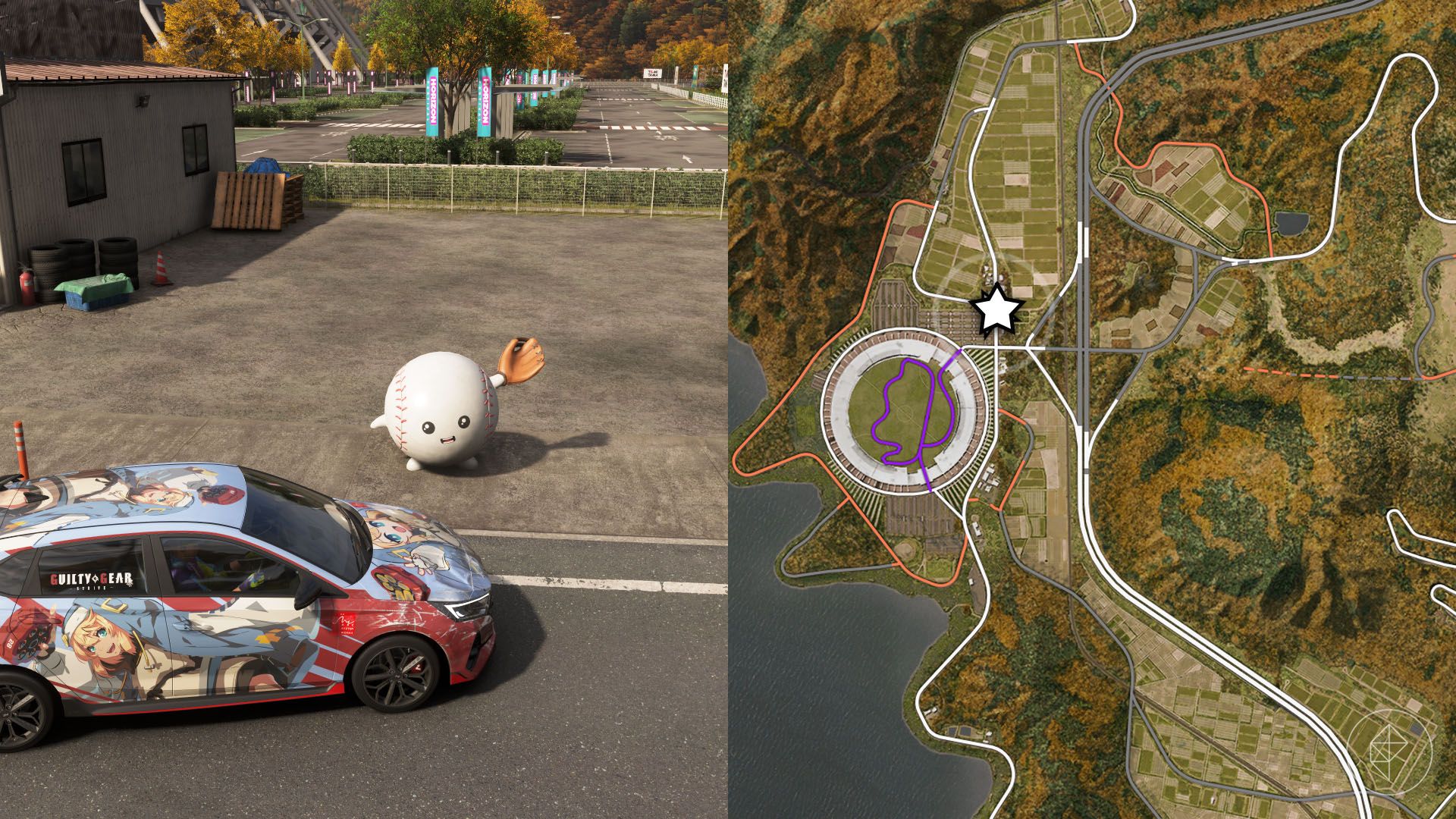 Shimanoyama Heat mascot location overview 3