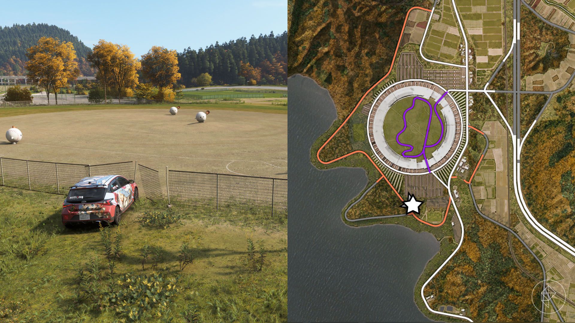 Shimanoyama Heat mascot location overview 4