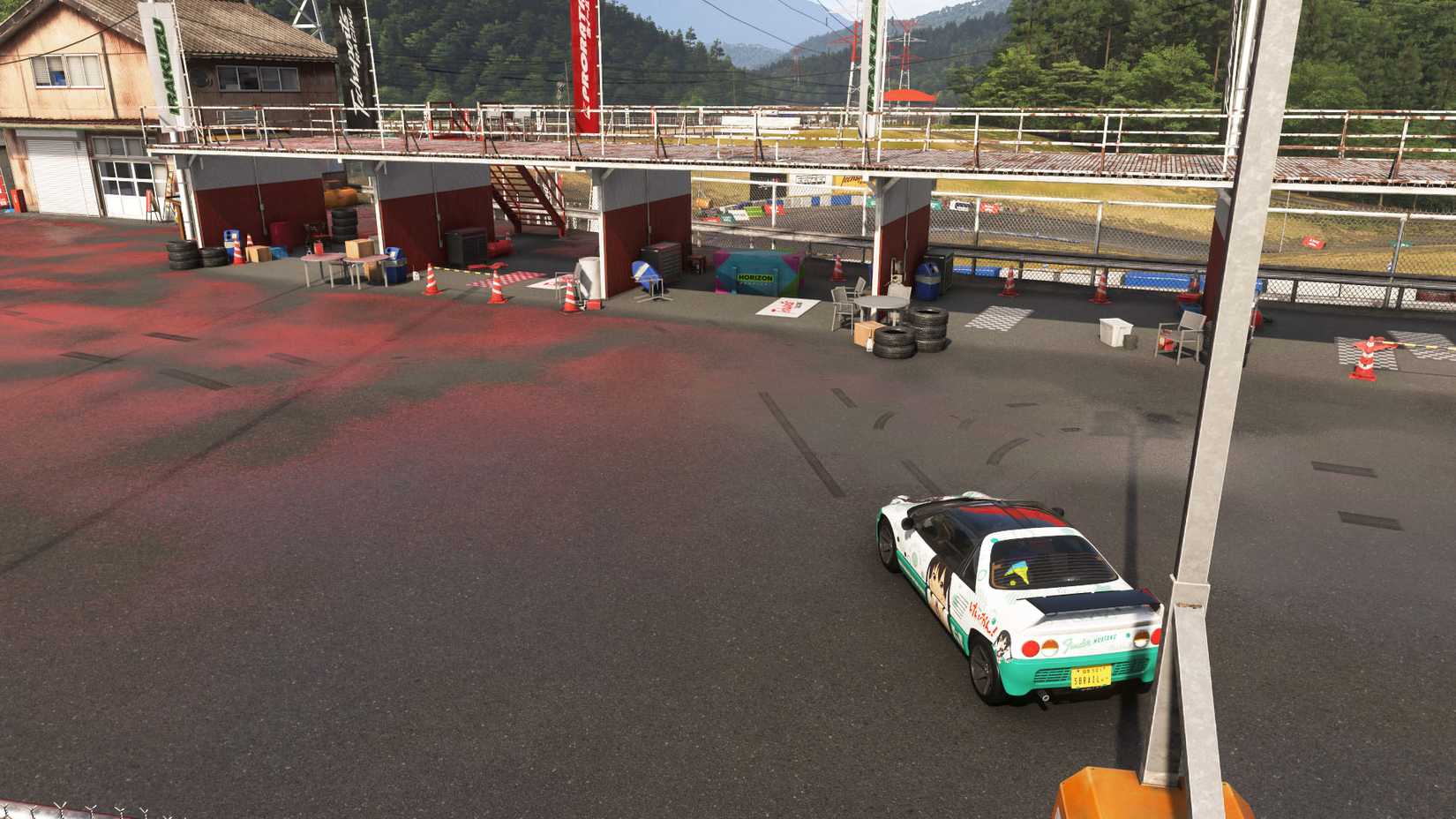 A Forza Horizon 6 screenshot showing the summer Shimanoyama treasure hunt location