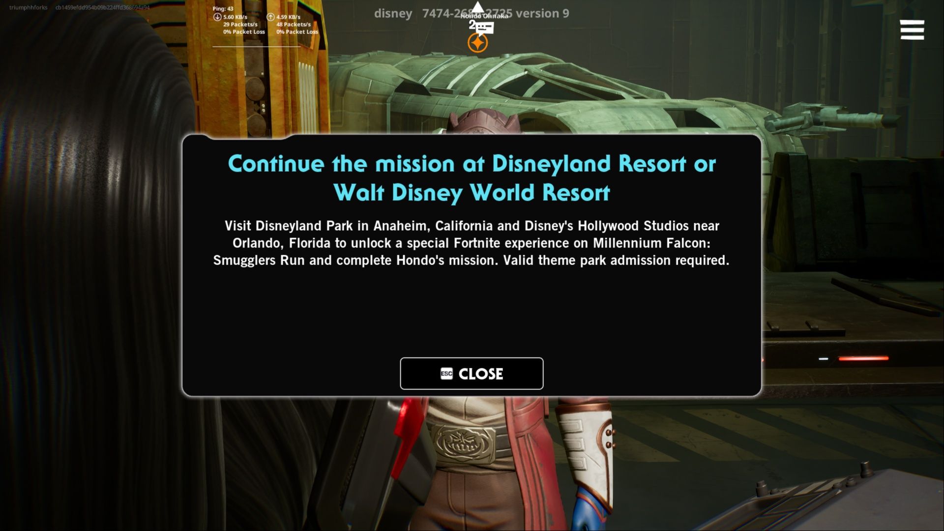 disneyland resort mission prompt